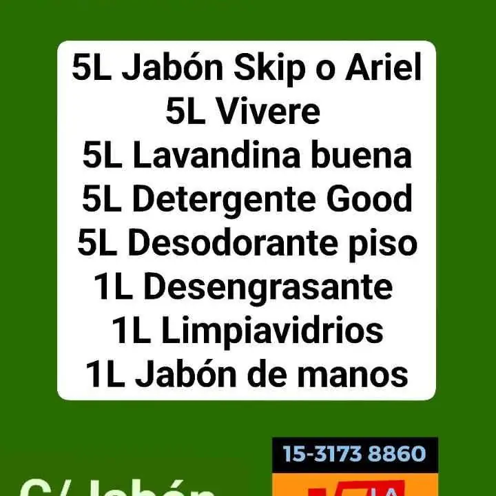 Combo 5 limpieza muy bonito reparto en CABA