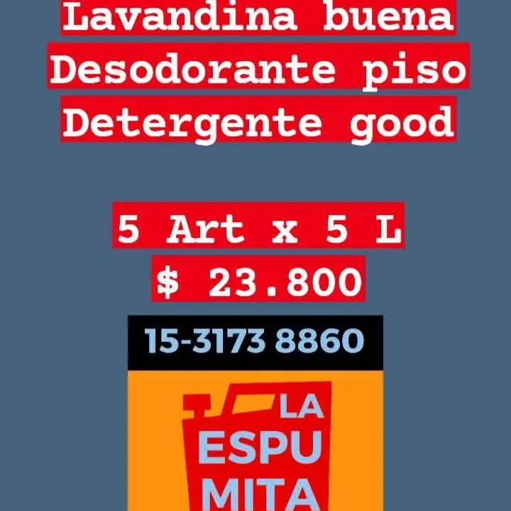 Combo limpieza hogar excelente reparto en CABA la Espumita de Boedo