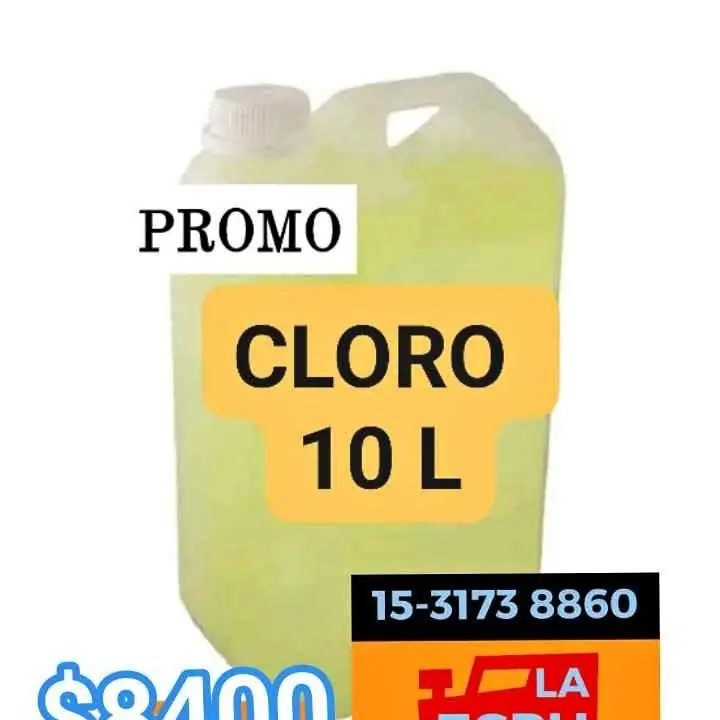 Cloro 10 L reparto en CABA