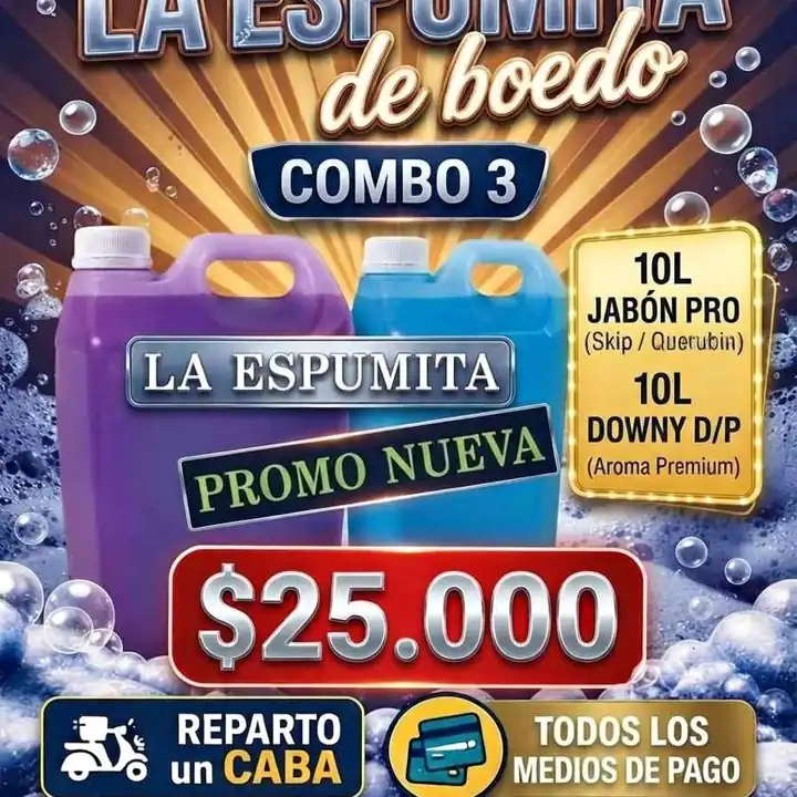 Suavizante Downy Jabón Pro reparto en caba