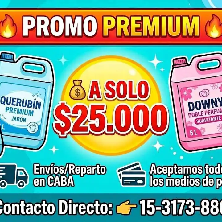 Jabón querubín suavizante downy combo