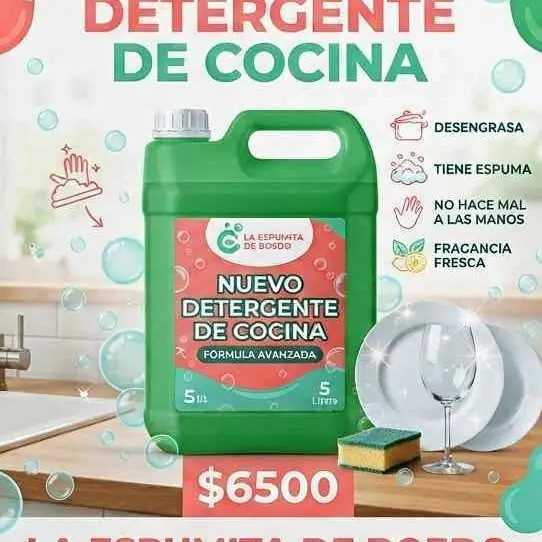 Detergente bidón de 5 litros muy bonito reparto en caba
