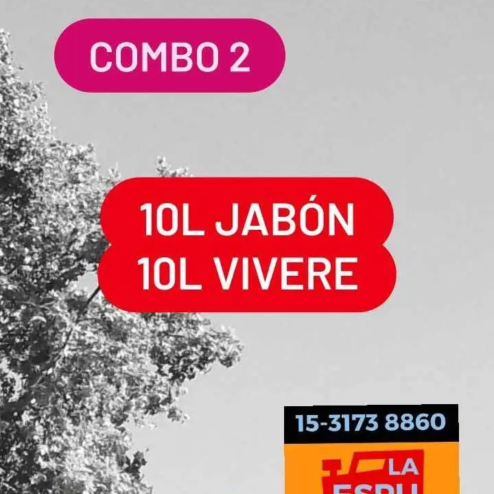 Jabón para la ropa combo suavizante