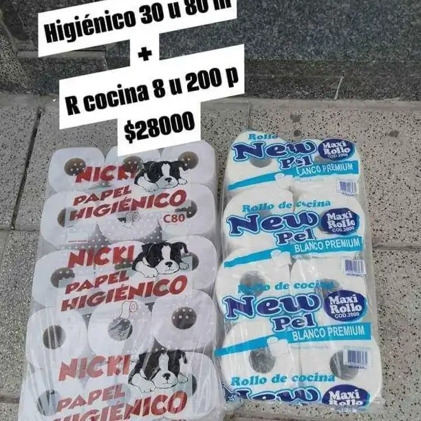 Higiénico más rollo de cocina reparto en CABA