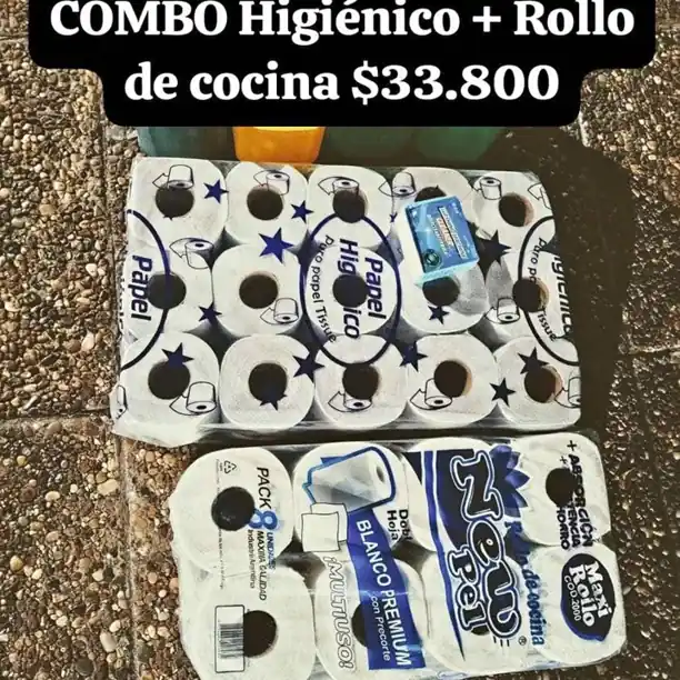 Higiénico combo rollo de cocina reparto en caba
