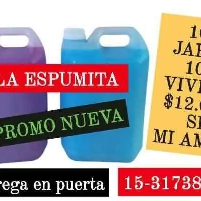 Jabón 10 L Vívere 10 L combo reparto en CABA