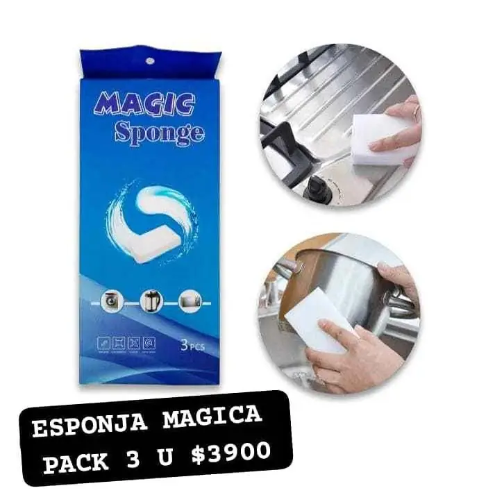 Esponja mágica pack tres unidades reparto en caba