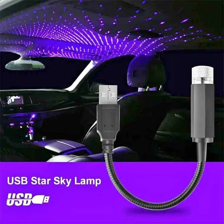Imperdible USB proyector estrellas para techo de auto