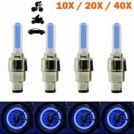 Llegaron las válvulas LED flash azul set X2