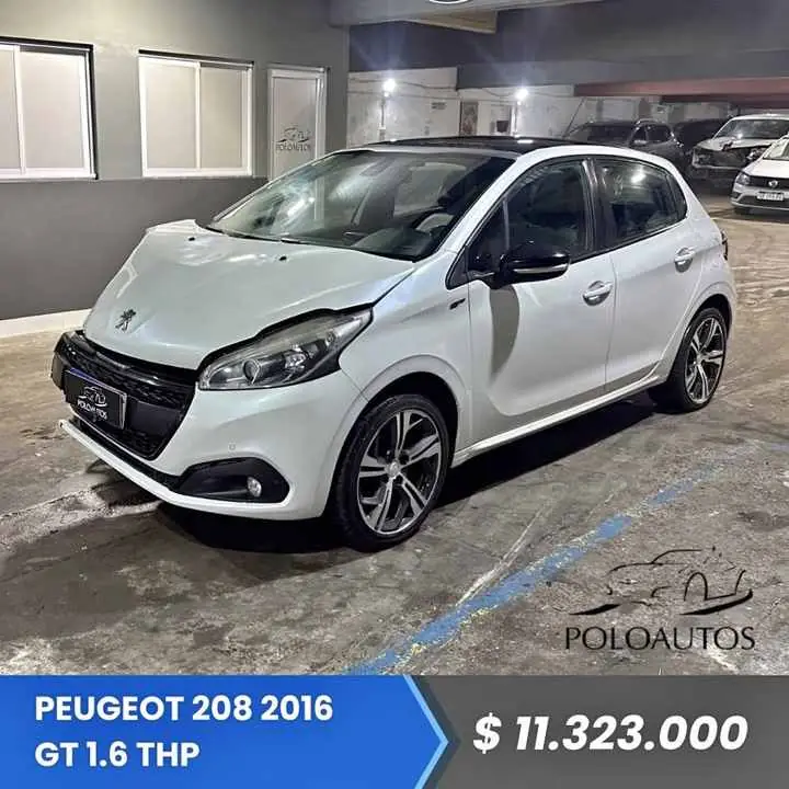 2016 Peugeot 208 GT 1.6 en Marcha y Andando Chocado Poloautos