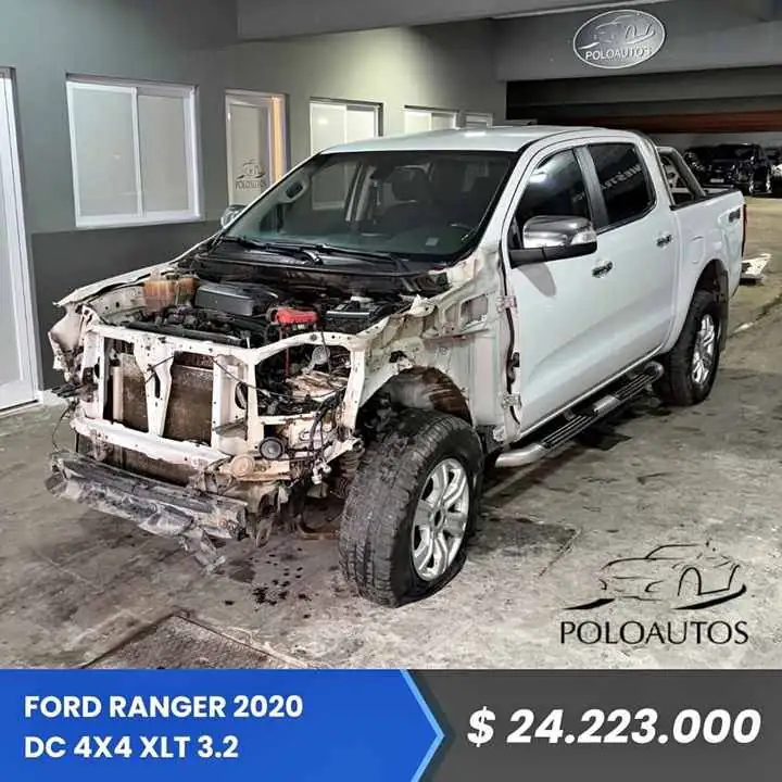 2020 Ford Ranger DC 4X4 XLT 3.2 en Marcha Chocada Poloautos