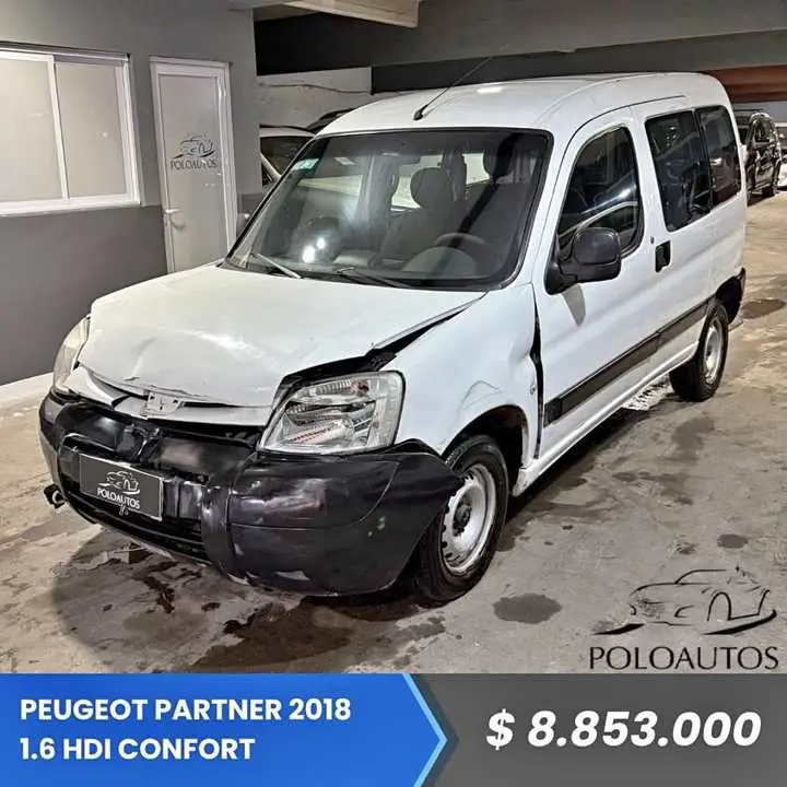 2018 Peugeot Partner 1.6 HDI Confort Chocada Poloautos