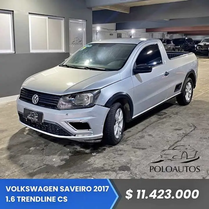 2017 Volkswagen Saveiro 1.6 Trendline Cs en Marcha y Andando Chocada Poloautos