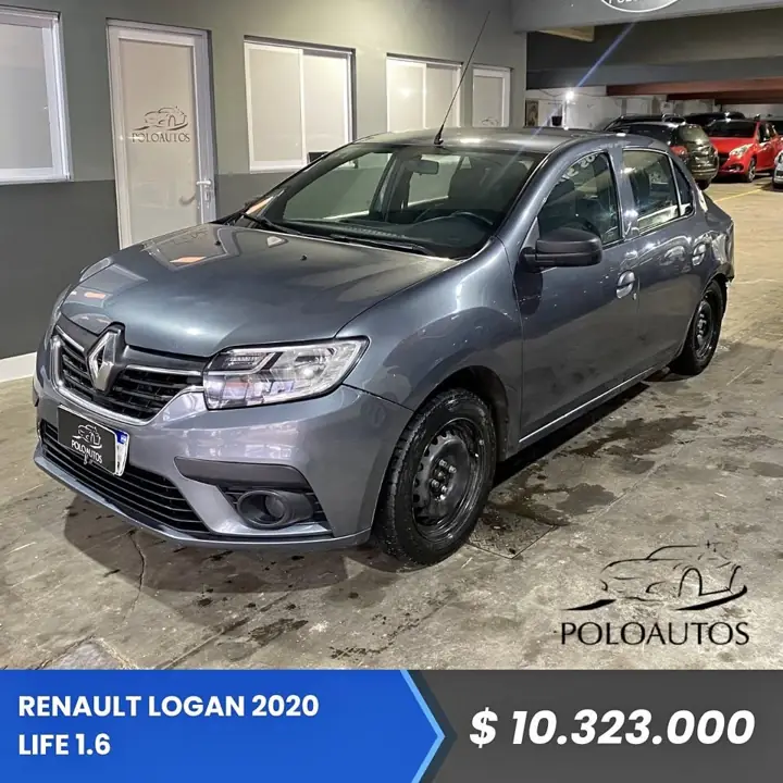 2020 Renault Logan Life 1.6 en Marcha y Andando Chocado Poloautos