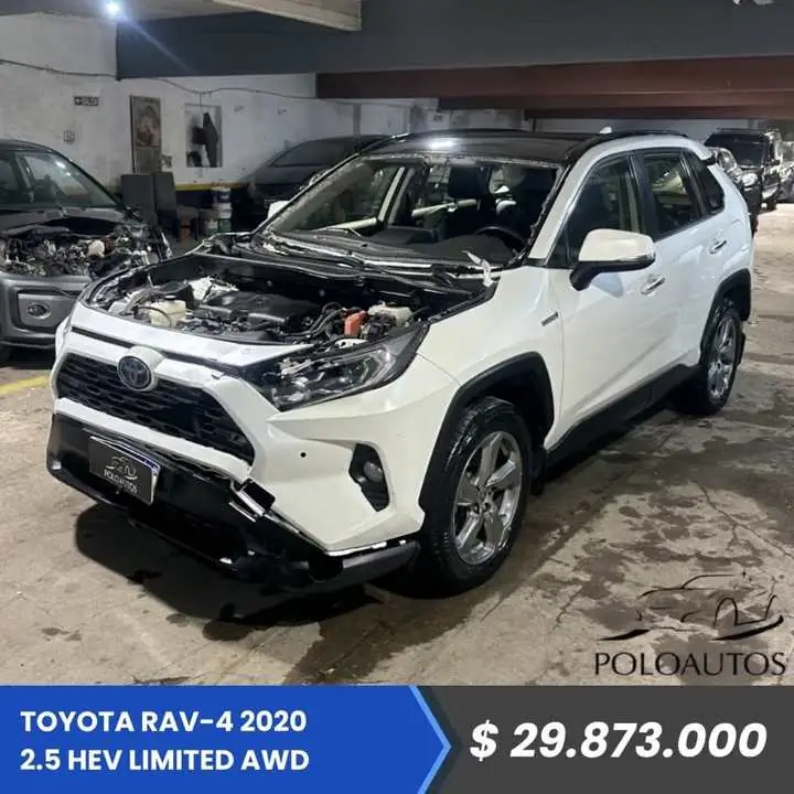 2020 Toyota rav-4 2.5 hev limited awd en marcha y andando chocada poloautos