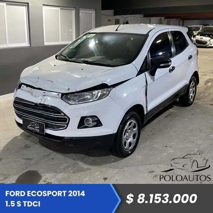 2014 Ford ecosport 1.5 s tdci en marcha y andando chocada poloautos