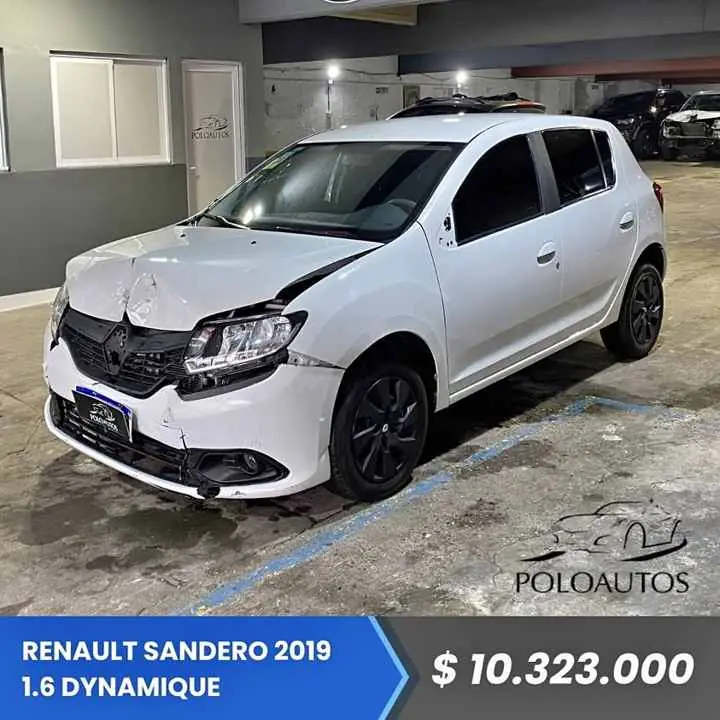 2019 Renault Sandero 1.6 Dynamique en Marcha Chocado Poloautos