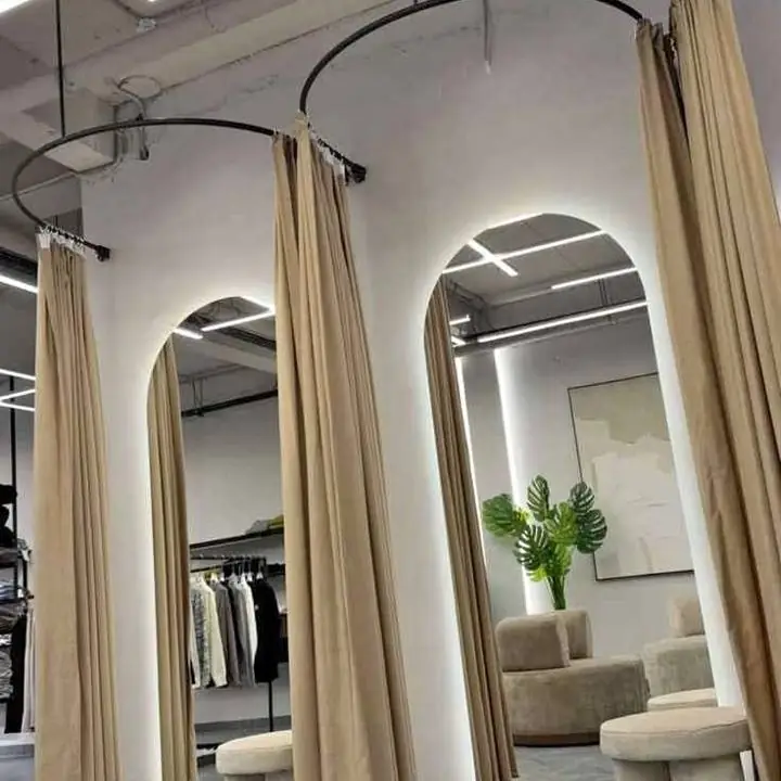 Espejo Cuerpo Entero Arco Luz Led Touch No Distorsiona la Imagen