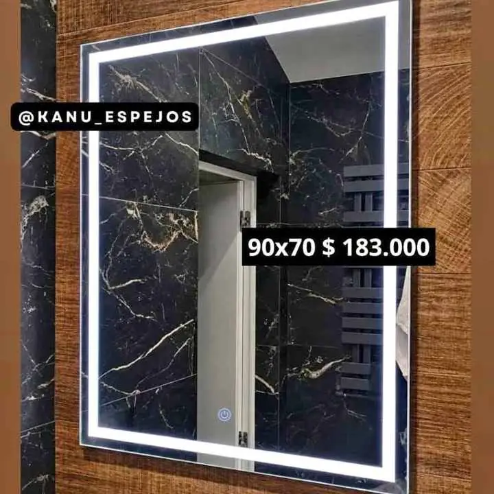 Espejo para Baño O Maquillador Luz Led Touch Esmerilado Listo para Colgar PROMOOO