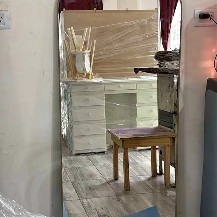 Espejo Cuerpo Entero Arco Listo para Colgar No distorsiona la imagen