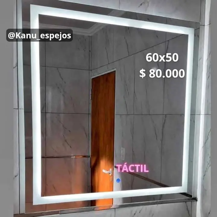 Espejo de 60X50 luz LED touch esmerilado en promoooo hasta agostar stock