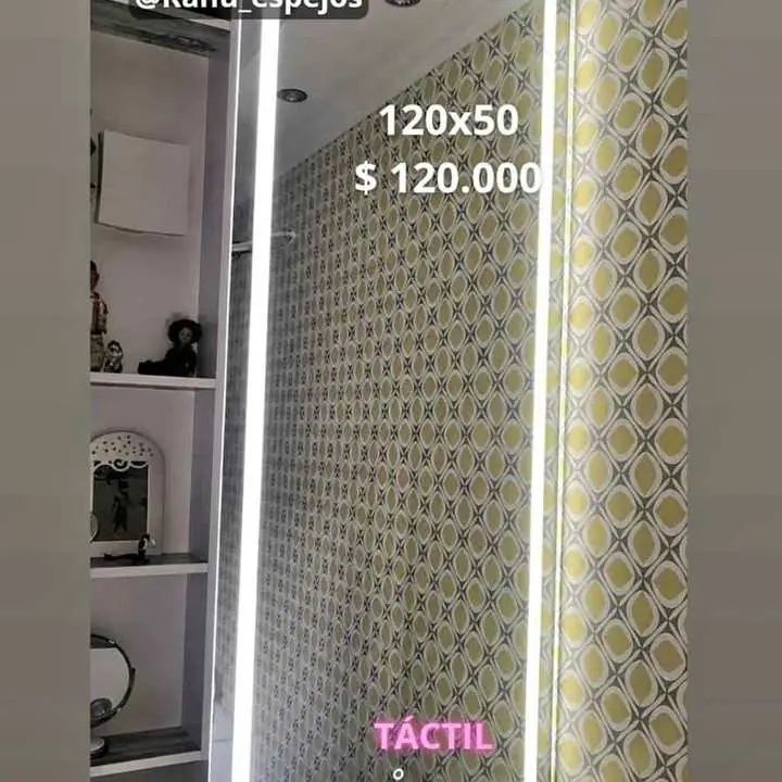 Espejo Cuerpo Entero Esmerilado con LED Touch | Ideal Baño y Dormitorio