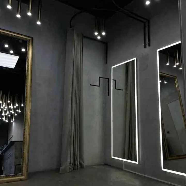 Espejo Moderno Rectangular con LUZ LED TOUCH Esmerilado Listo para Colgar