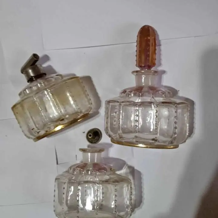 Set caramelera perfumero licorera antiguas