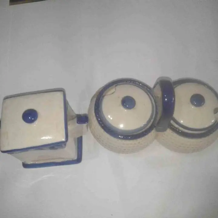 Azucarera yerbera porta saquitos salero pimentero ceramica