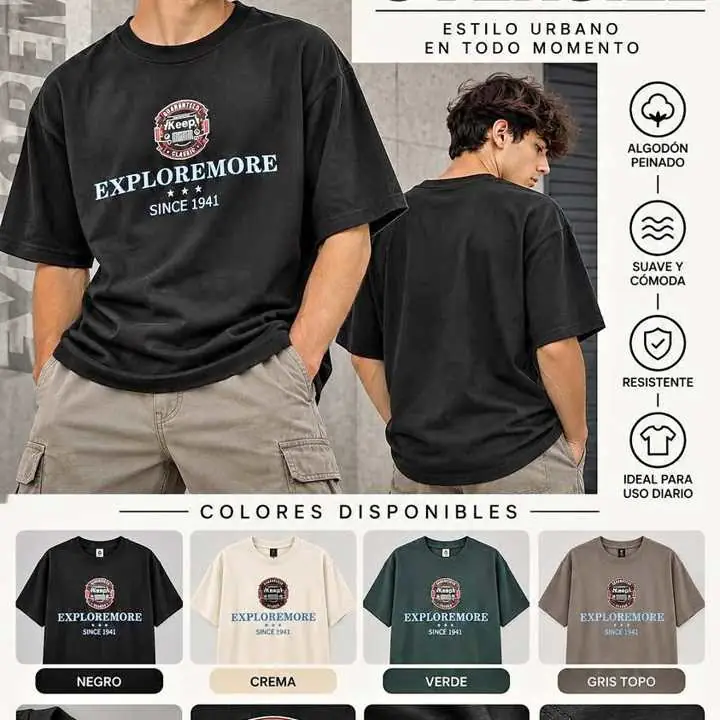 Remera algodón peinado