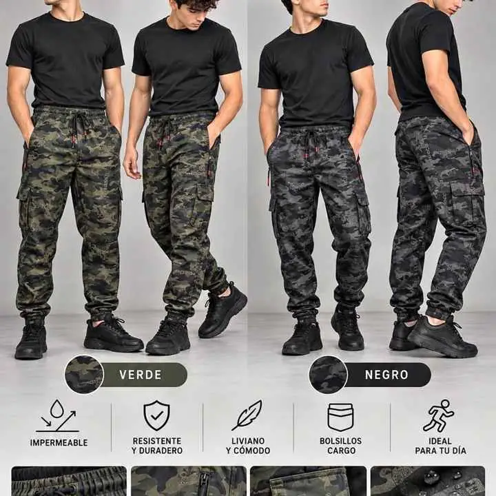 Jogger impermeable camuflado