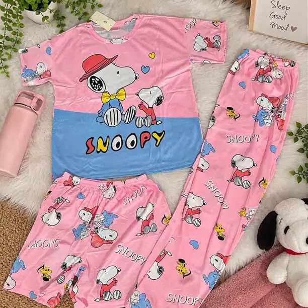 Conjunto 3 piezas más de 20 modelos en pijamas
