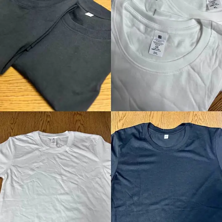 Remeras blancas/negras por mayor