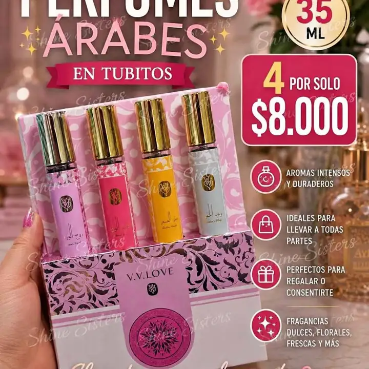 Perfume tubo X4