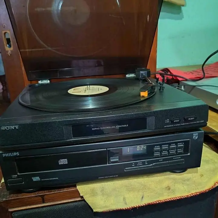 Compactera Philips y bandeja giradiscos Sony zona norte tortuguitas