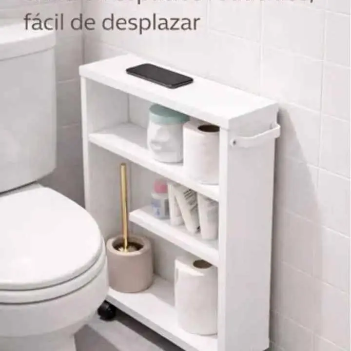 Organizador carrito mueble para baño con rueditas