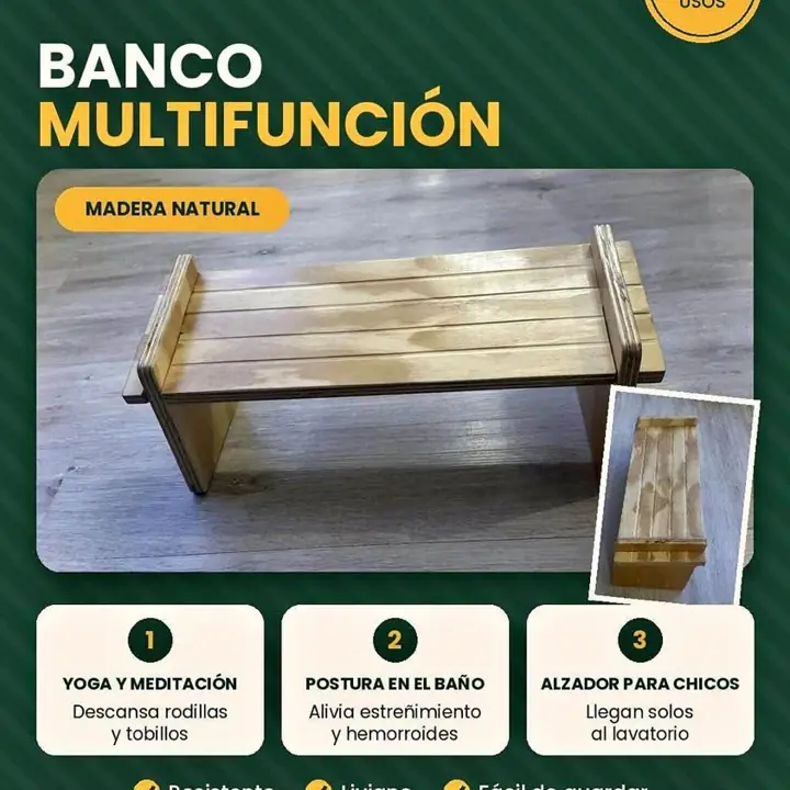 Banco multifunción de madera – NIRK