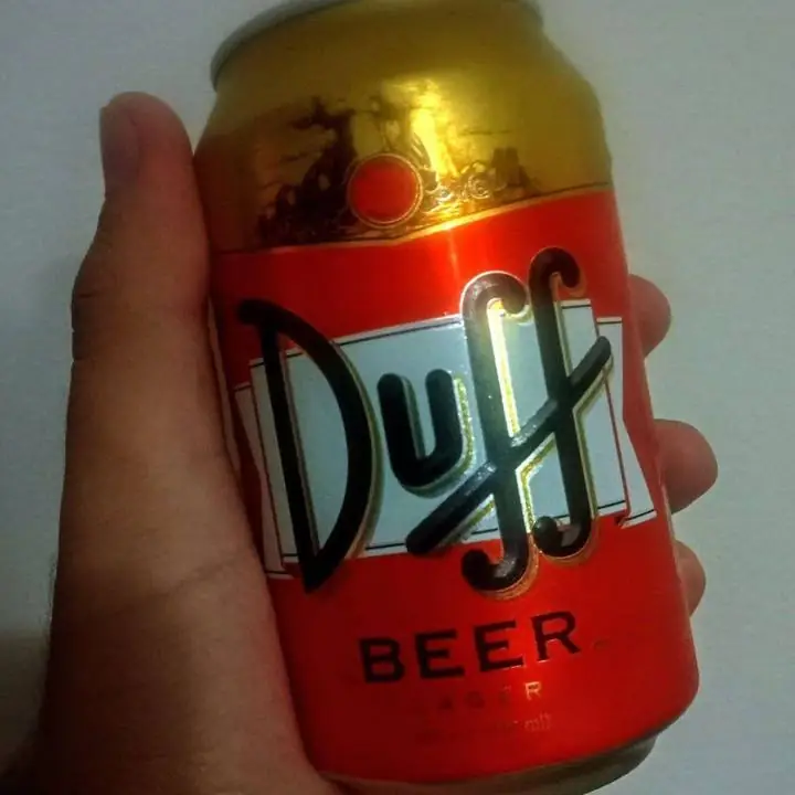 Lata de cerveza DUFF de los Simpson