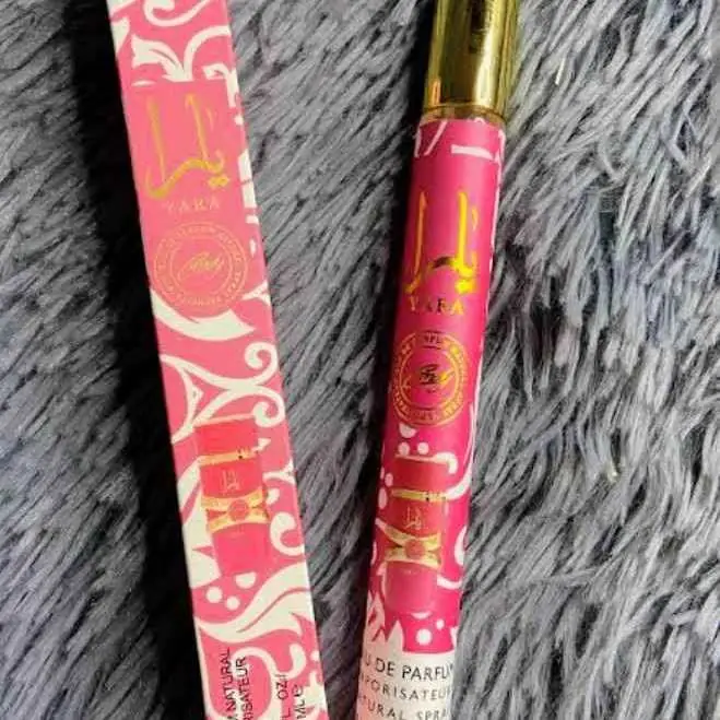 Tubos de perfume yara rosa y candy