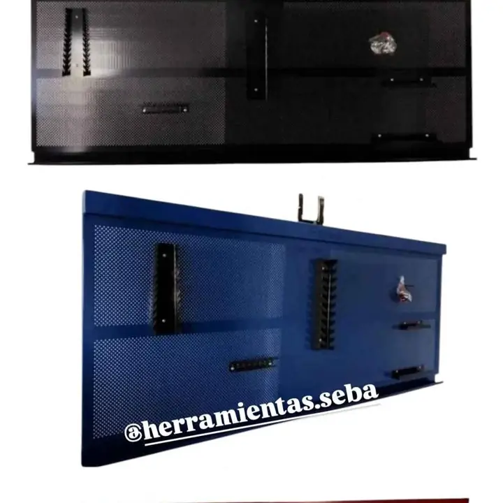 Tablero porta herramientas 1,40 x 0,80 palladino color rojo/negro/azul