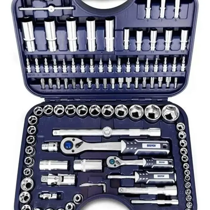 Set Juego Llaves Tubo Crique Bremen Caja 110 Piezas 1/2 1/4 -OFERTA