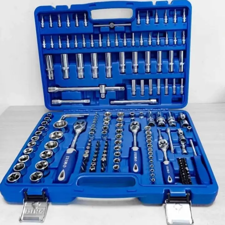Juego Set Kit Caja de Tubos Bocallaves y Accesorios 1/4″ 3/8″ y 1/2″ x 173 pzas. Irimo