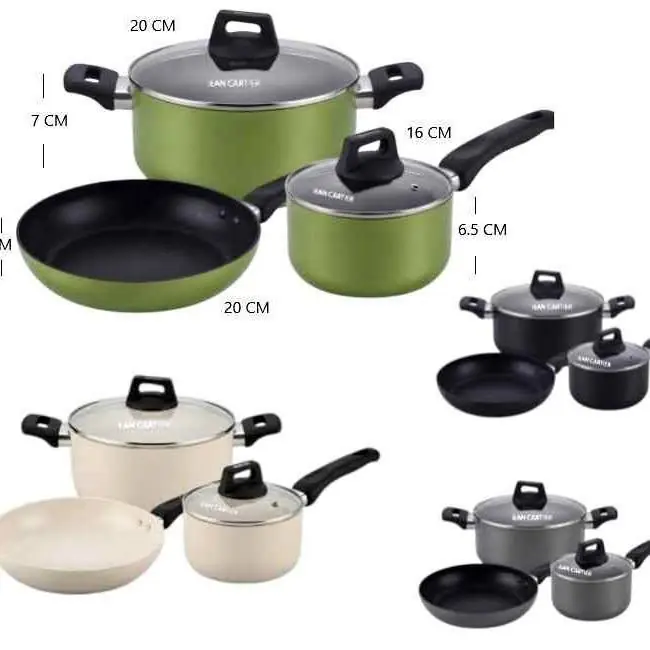 Set X3 de ollas jean cartier ju-ol
