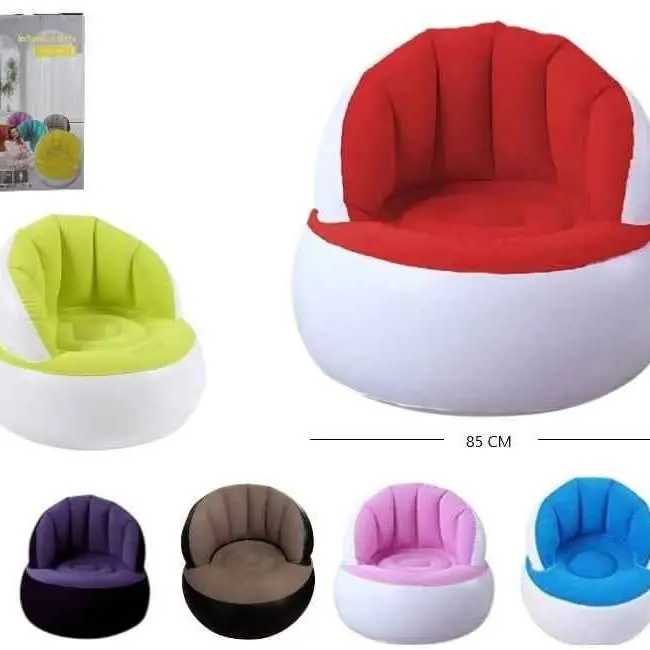 Sofa sillon puff almeja inflable