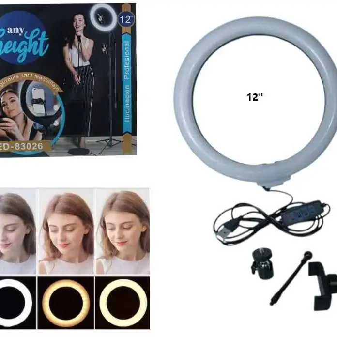LED-83078 aro selfie 12P fria, calido y N