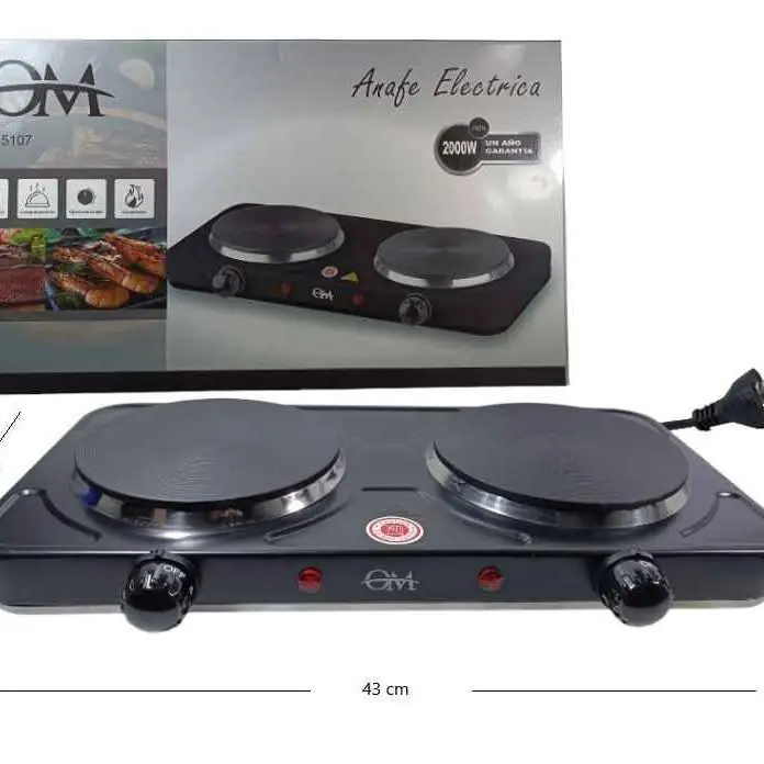 Anafe electrico om 2 hornallas 2000WOM-5107