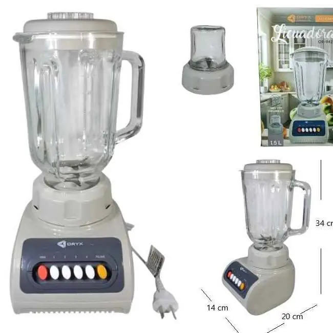 Licuadora 1.5L C/molinillo (vidrio) 400WOR-9421