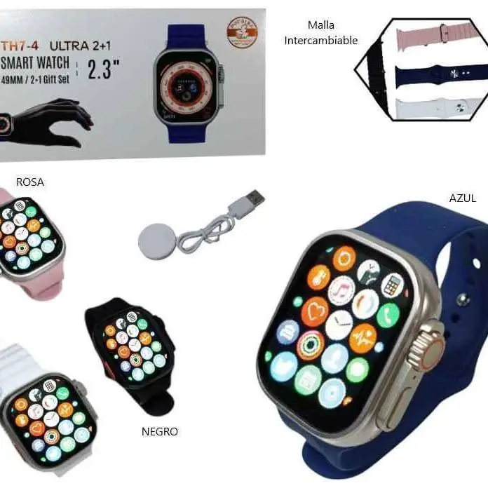 Smartwatch ultra C/ 2 malla INTERCAMBIABLETH7-4
