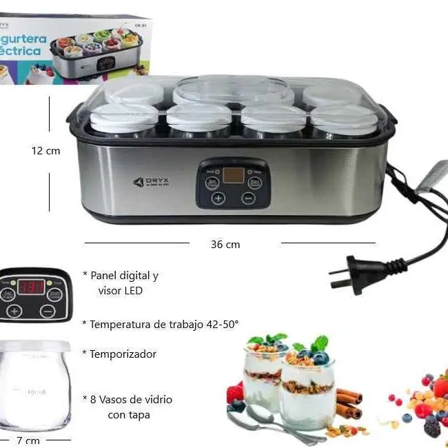 Maquina yogurtera electrica 25W OM-08109