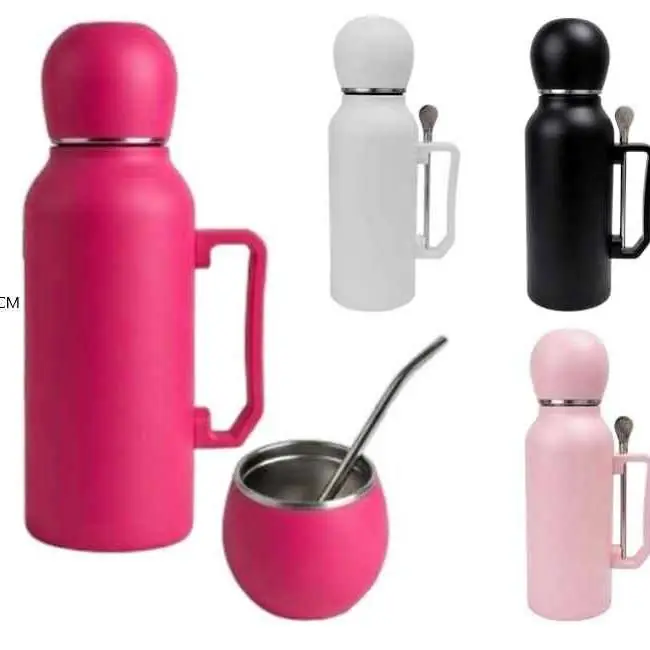 Termo con mate y bombilla 1300 ML